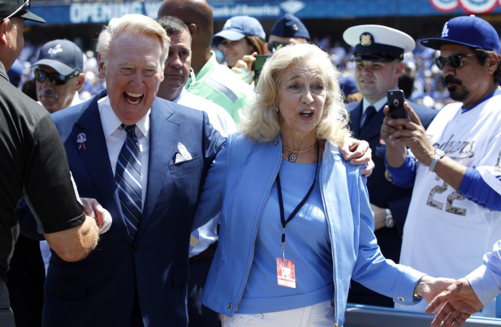 Sandra Scully, wife of Dodgers legendary broadcaster Vin Scully, dies at 76