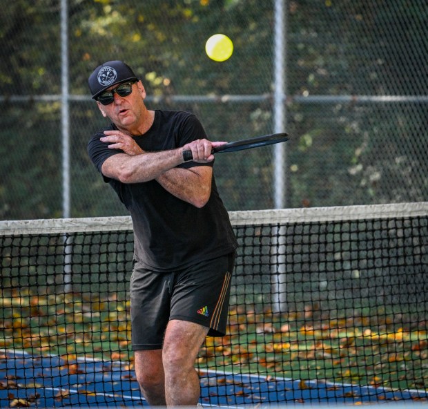 In addition to running and biking, Annapolis Mayor Gavin Buckley is an avid pickleball player. He plays at Truxtun Park courts every so often. (Jerry Jackson/Staff Photo)