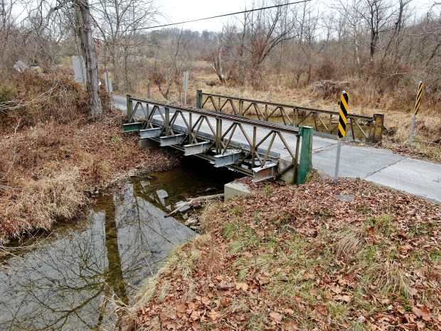 Dec. 1, 2023: Board of Carroll County Carroll County Commissioners meeting Thursday, discussed the possible closing of the bridge at Babylon Road, looking north-east near Kump Station Road. County officials are considering replacing the Babylon Road bridge with something new and safer. The bridge crosses over Silver Run in northwestern Carroll County. (Jeffrey F. Bill/Staff)