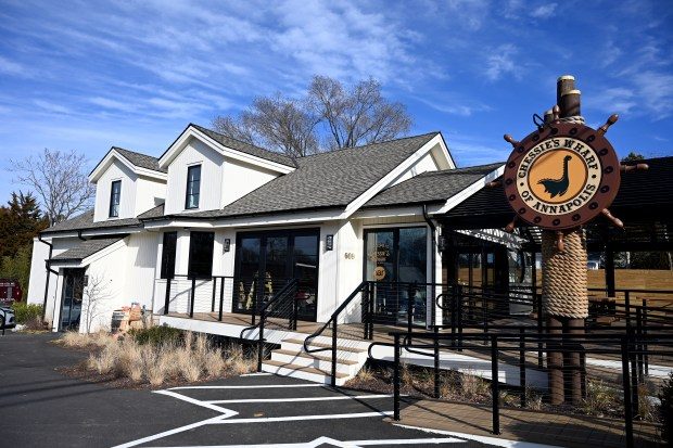 Exterior of Chessie's Wharf, RAR's first taproom on the Western Shore. This is the fifth venture for the company and the first outside of Cambridge. RAR stands for real ale revival. Chessie's Wharf is scheduled to open Jan. 16. (Kim Hairston/Staff photo)
