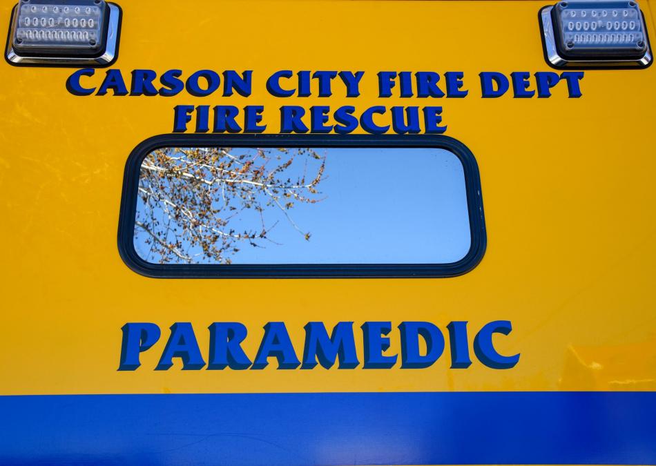 Carson City emergency crews respond to vehicle crash involving bicycle rider