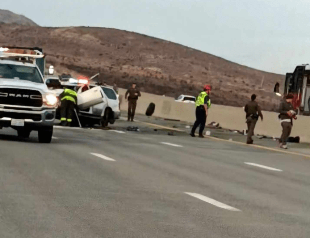 Crash ties up southbound traffic on I-580 in Washoe Valley