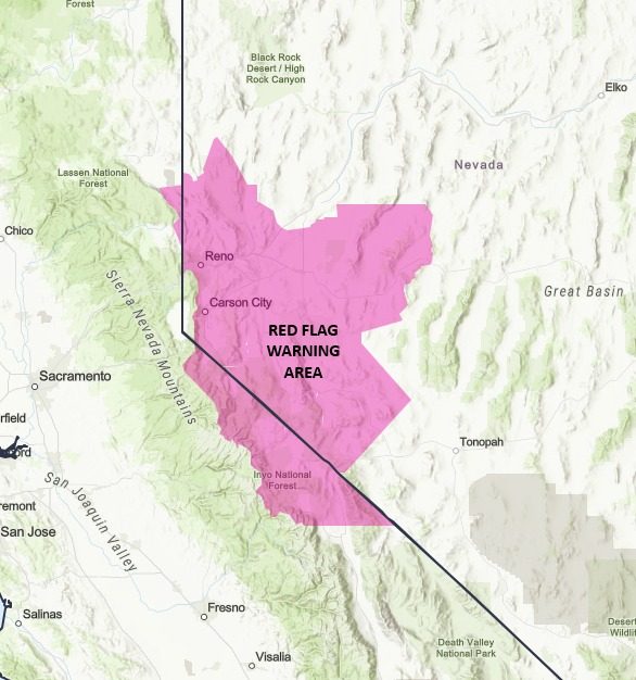 Red flag warning in effect for Saturday and Sunday