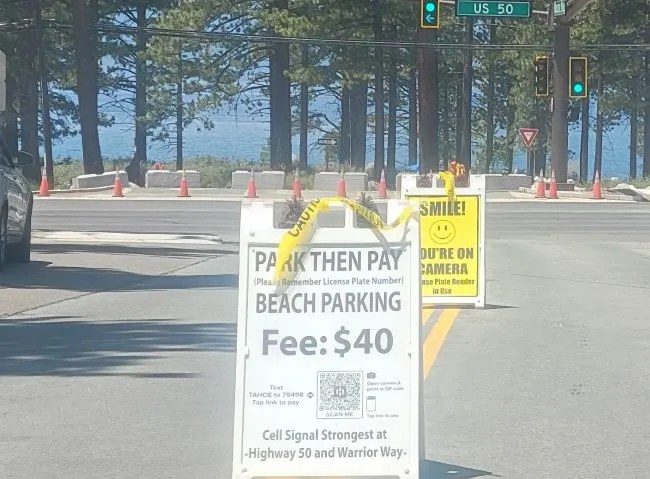 Headed to Tahoe’s Zephyr Cove? Paid parking returns on Warrior Way