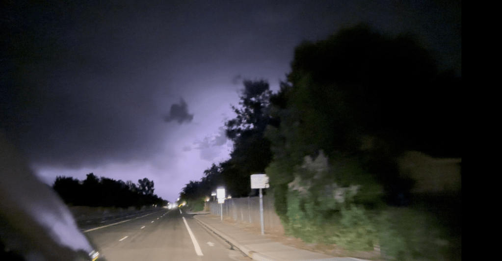 Reader submission: Lightning storm illuminates the whole sky Thursday Night