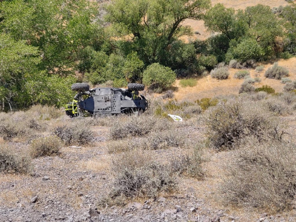 Off-road rider flown by Care Flight after rollover near Six Mile Canyon