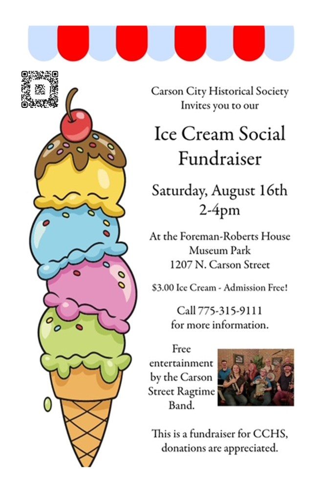 This Saturday enjoy live ragtime, $3 ice cream and a stroll through history at Carson City Historical Society’s annual Ice Cream Social