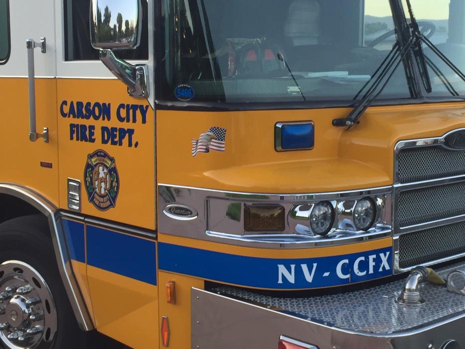 Carson City firefighters knock down small brush fire off Oak Ridge Drive