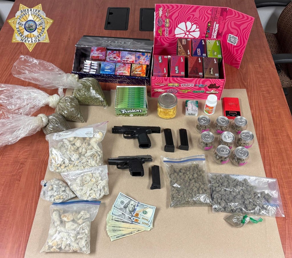 Storey County Sheriff’s Office makes drugs, weapons bust in Virginia City Highlands