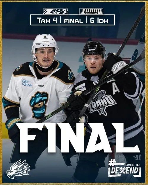 Tahoe Knight Monsters fall to Steelheads 6-4 in high-scoring hockey contest