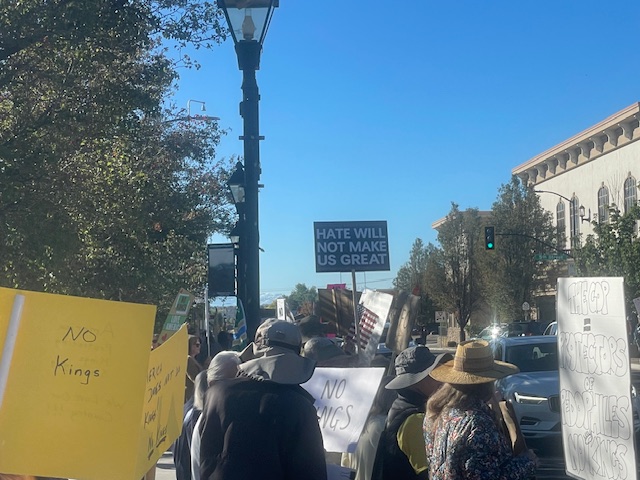 ‘No Kings’ demonstration in downtown Carson City peaceful with no problems