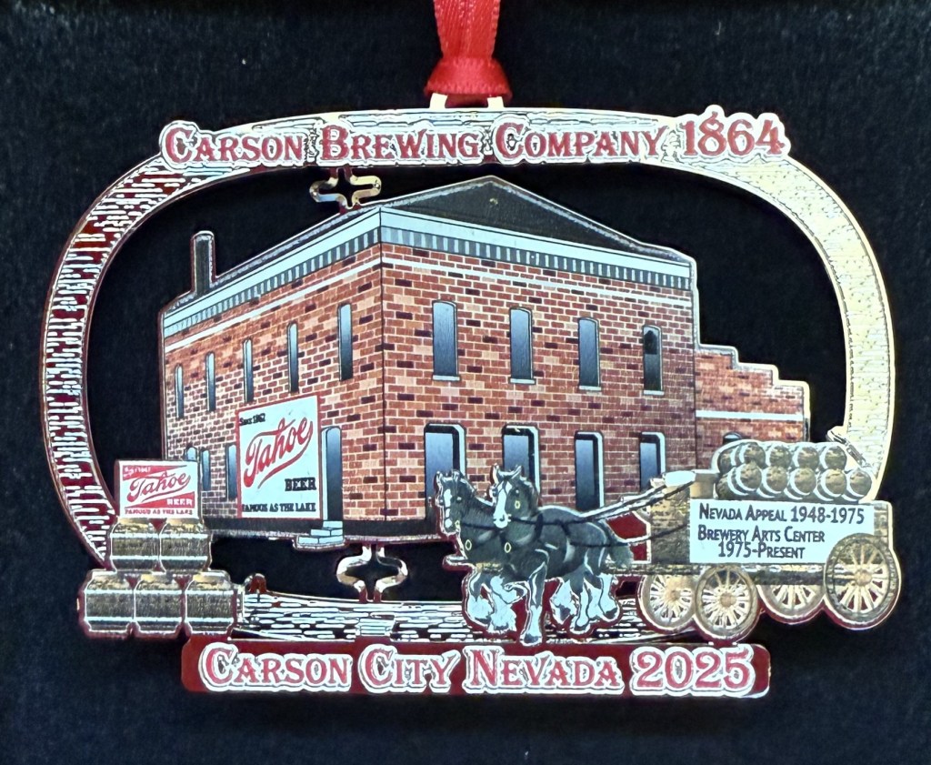 Carson City collectable ornament available now for 2025 Holiday Season