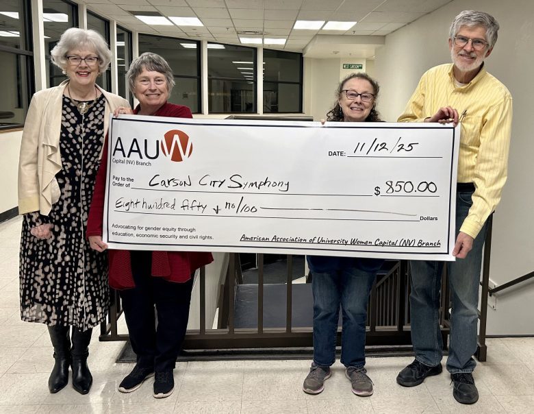 American Association of University Women, Capital NV Branch donates to Carson City Symphony