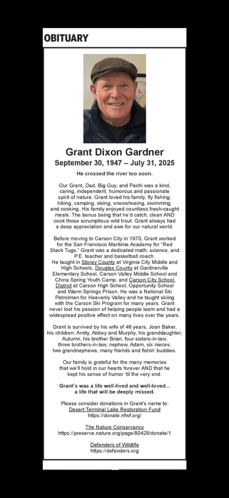Obituary: Grant Dixon Gardner