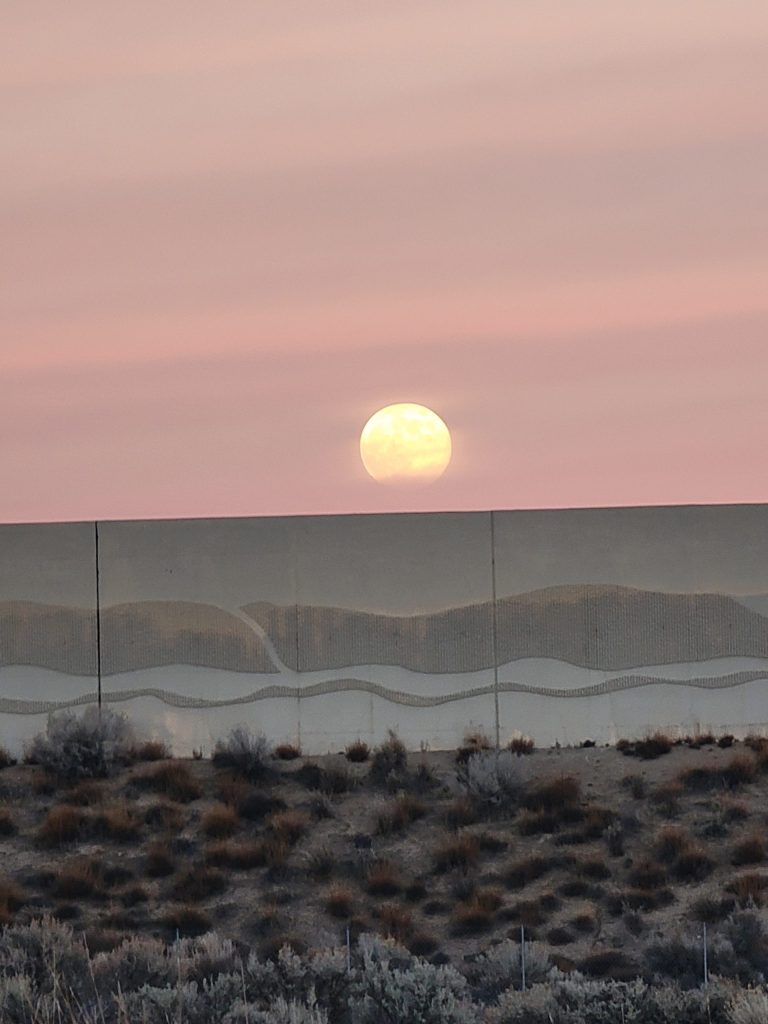 Reader Photo: Full Moon rises while walking dog